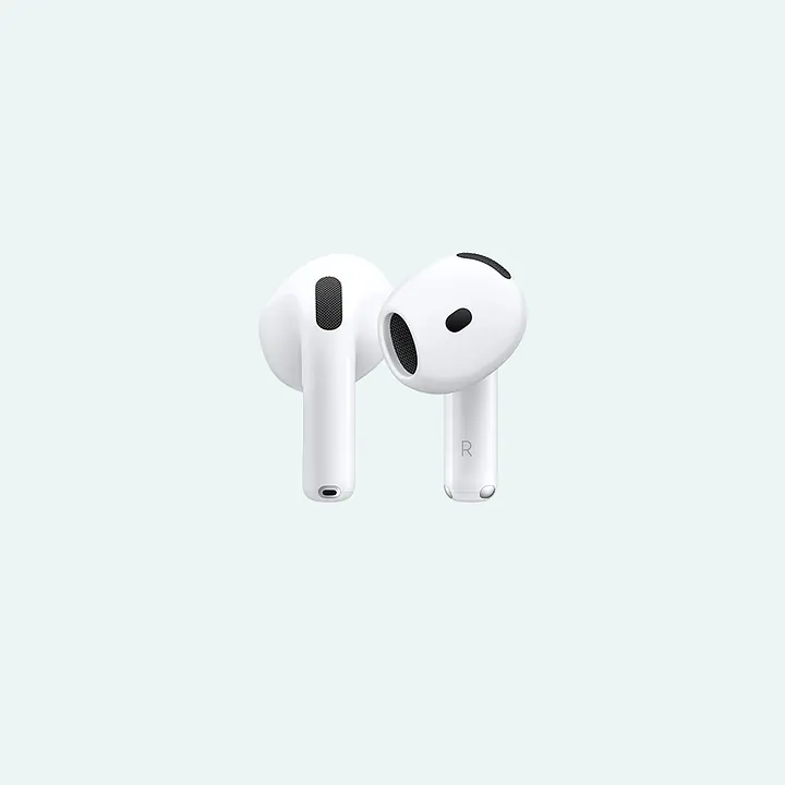 Apple AirPods 4 med aktiv støjreduktion - Farve: White, Abonnement: Fri Tale + 1000 GB