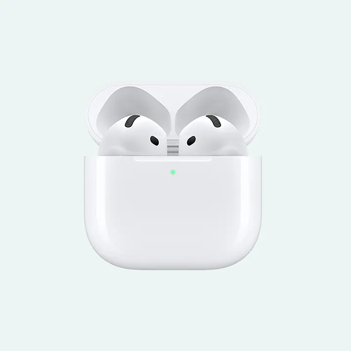 Apple AirPods 4 med aktiv støjreduktion - Farve: White, Abonnement: Fri Tale + 60 GB