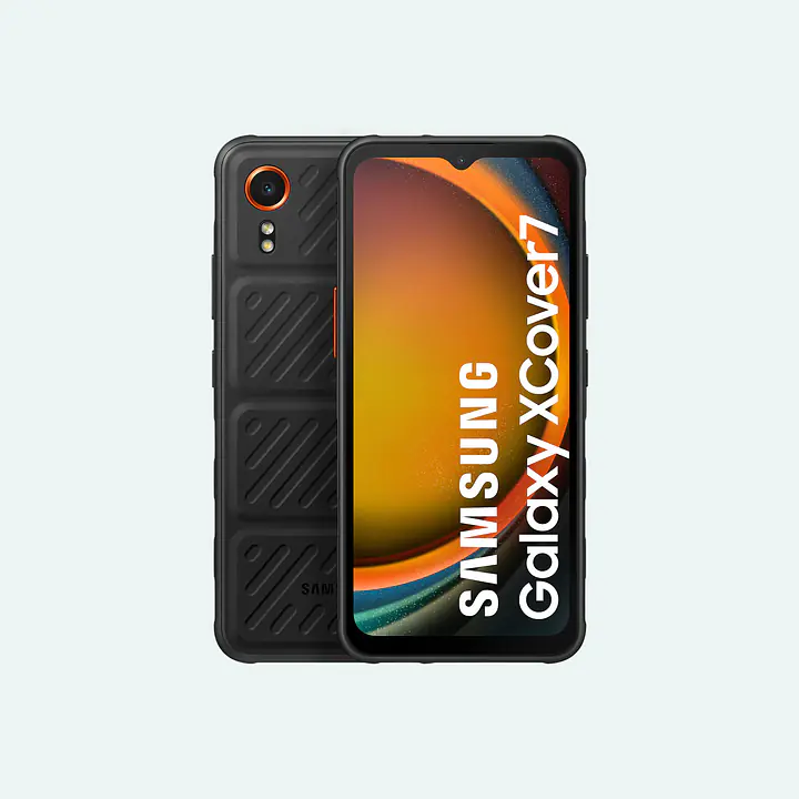 Samsung Galaxy Xcover 7 - Farve: Black, Hukommelse: 128 GB og Abonnement: Fri Tale + 60 GB