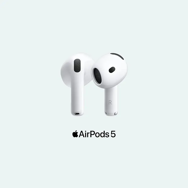 AirPods 5 med trådløs opladningsetui