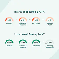 Mobilabonnement - Binding: 36 mdr., Abonnement: Fri Tale + 30 GB